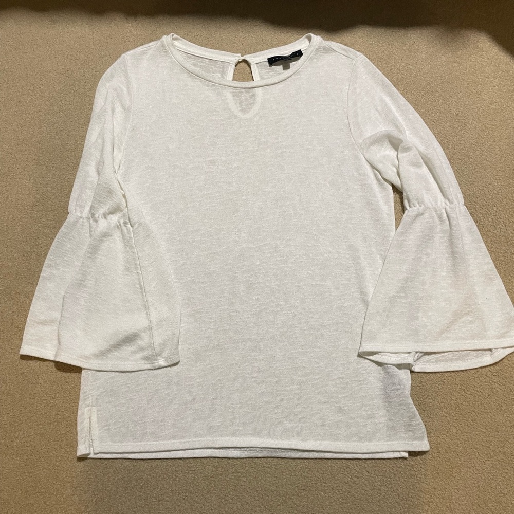 Anthropologie Sanctuary Slubbed Lightweight Knit Bell Sleeve Top